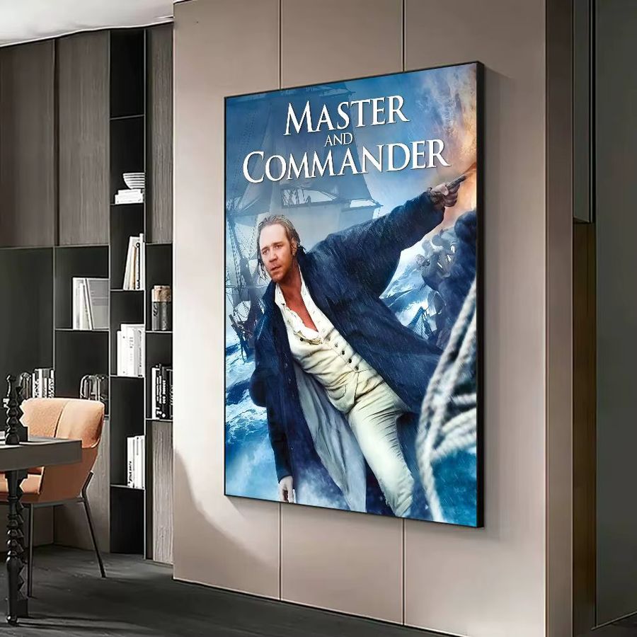 Vintage Filmposter Meister und Kommandant die Fernseite der Welt als Wanddeko im nordischen Stil ohne Rahmen - Bild 4