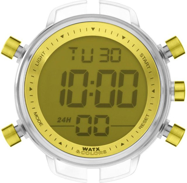 Watxandco Digitaluhr, Quarz, Kunststoff, Gold, Unisex - Bild 1