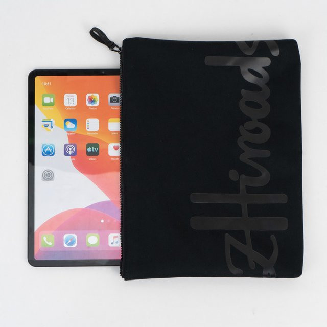 Modische Computertasche aus Baumwolle von zhiroads als Laptop- und Tablet-Hülle in Pink oder Schwarz - Bild 1
