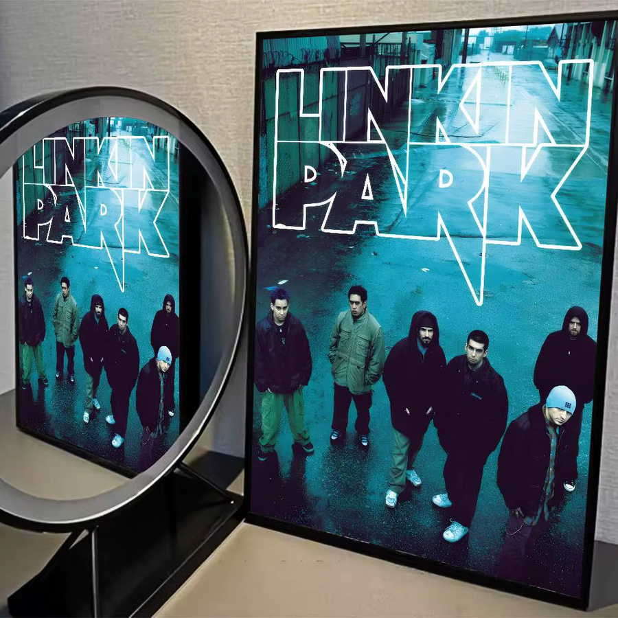 Wasserfester selbstklebender Wandaufkleber Linkin Park Album Kunstposter in Mehrfarbig - Bild 3