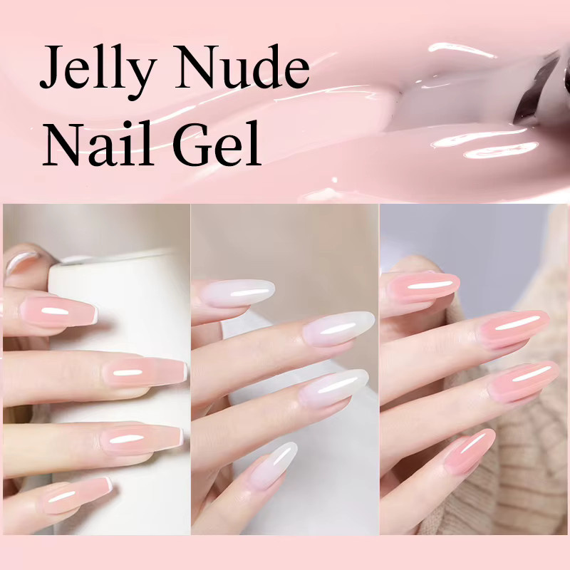 CHUNSHU Jelly Nude Gel Nagellack, 15 ml, Rosa, Glänzend - Bild 2