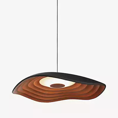 Bover Valentina LED Pendelleuchte aus Holz in Braun und Schwarz - Bild 1