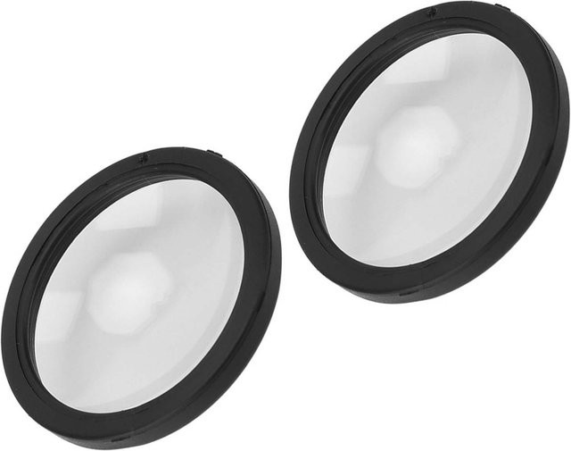 2er-Set Acryl Schutzlinsenabdeckung für GoPro Max Sportkameras, wasserdicht und staubdicht, Farbe: Weiß - Bild 1