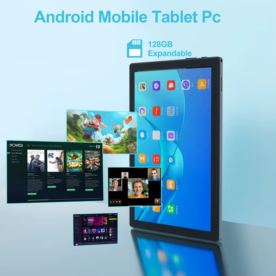 BDF Tablet-PC 10,1 Zoll Global Version mit Octa-Core, Android, 4GB RAM, 64GB ROM, Dual-SIM, 3G, WLAN und Bluetooth in Schwarz - Bild 6