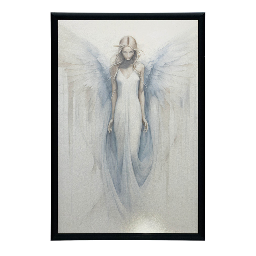 Plakat Anielski Blask Błękitu in Blau mit schwarzem Aluminiumrahmen, B/H: 40 x 50 cm - Bild 2