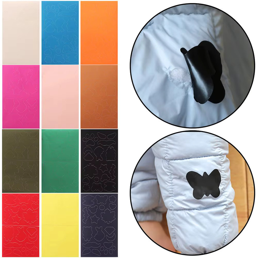 Selbstklebende PVC Reparatur-Patches in Rot für Jacken, Zelte und Daunenjacken - Bild 2