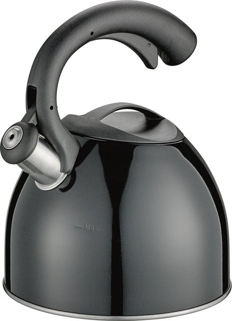 Wasserkessel Cilio COUNT aus Edelstahl in Schwarz, B/T/H: 24,5 x 19,5 x 19,5 cm - Bild 1