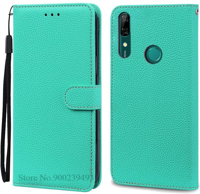 Leder-Brieftasche Buch-Abdeckung für Huawei P Smart Z in Himmelblau - Bild 1