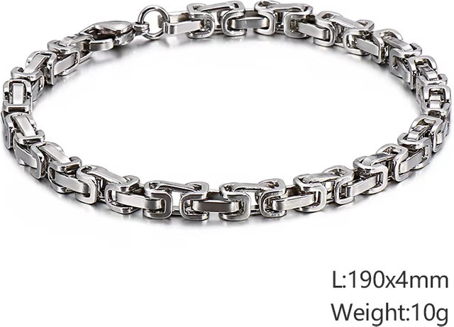 Fongten Armband, Edelstahl, Punk, Herren - Bild 1