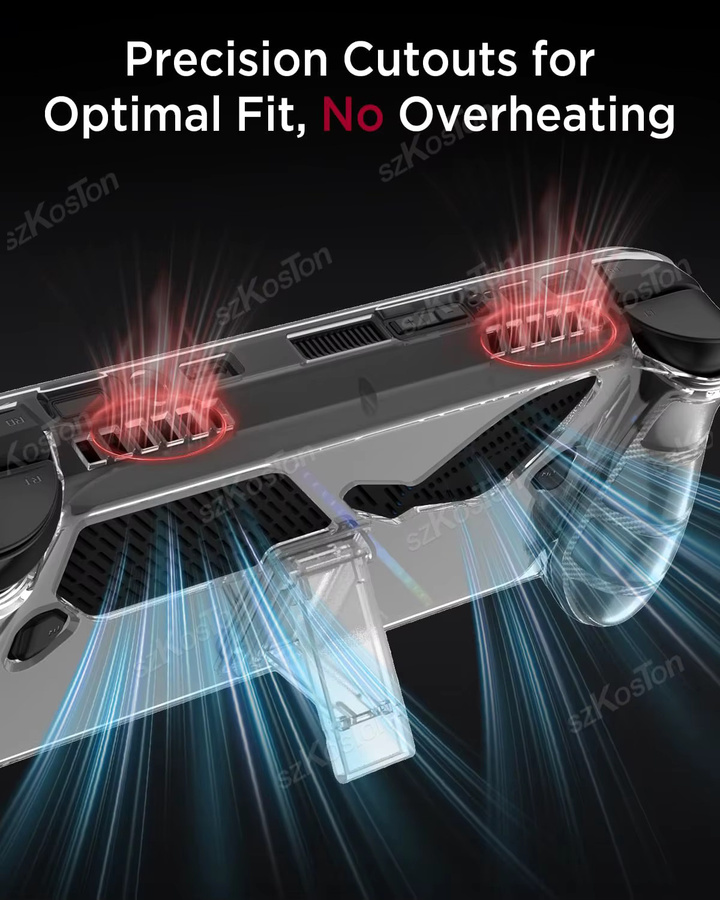 Transparente Schutzhülle mit Ständer für ASUS ROG Ally 2026 und ROG Ally X aus stoßfestem TPU - Bild 3