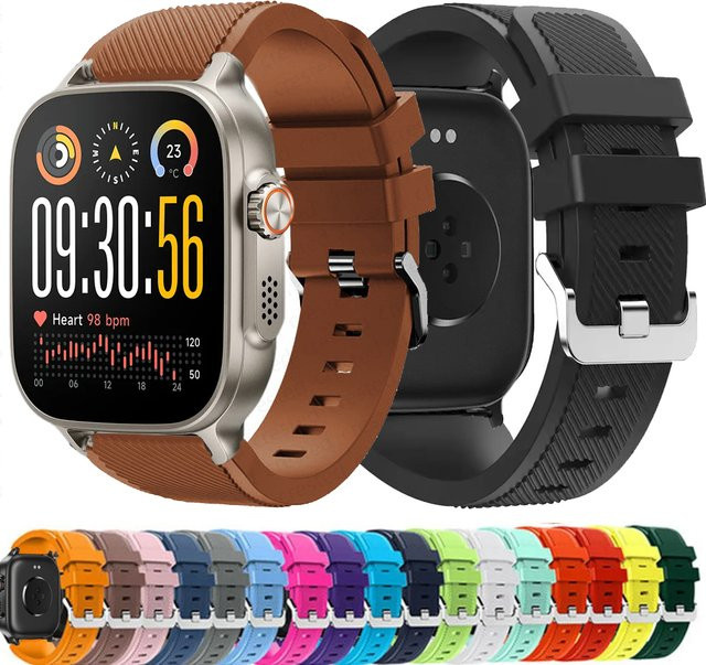 Realme Uhrenarmband Silikon, Schwarz, 22mm - Bild 1