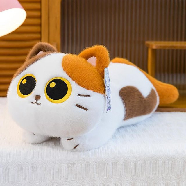 Yiran Health & Beauty Kawaii Kuh-Katze, Siamkatze, Plüschtier, 25cm, ab 14 Jahren - Bild 1