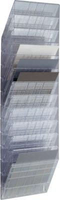Durable Prospektspender Flexiboxx 12, 12 Spender für A4 quer, transparent - Bild 1