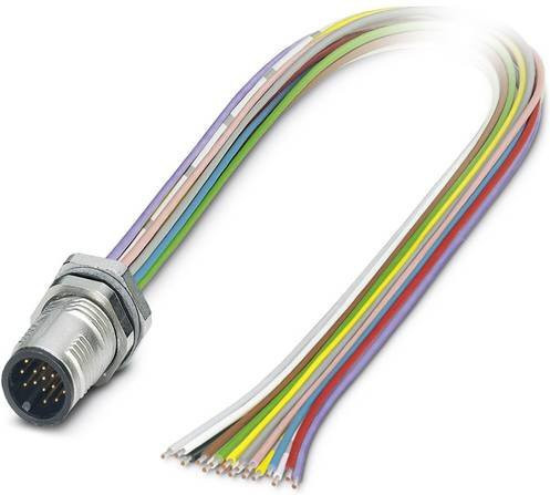 Phoenix Contact 1437135 Sensor-Aktor-Einbausteckverbinder M12 Stecker mit 17 Polen und 0,50 m Kabellänge in Multicolor - Bild 1