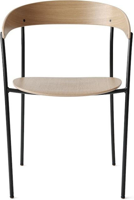 New Works Missing Chair mit Armlehnen aus Holz in Beige und Braun - Bild 1