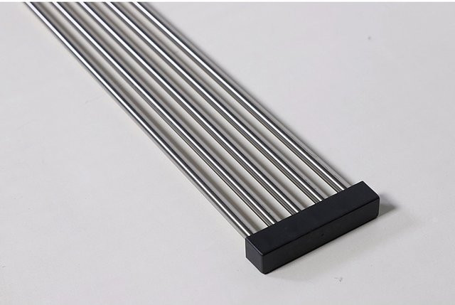 5er Set Rundstäbe aus Edelstahl V2A von dieda in Silber, Durchmesser: 10 mm, Länge: 2.000 mm - Bild 1