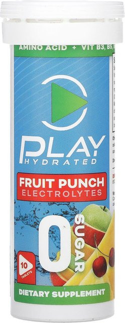 Play Hydrated, Getränkepulver, Fruchtpunsch, 10 Stück - Bild 1