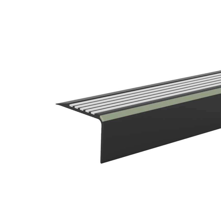 Döllken Treppenkante TKNGA65 aus PVC in Schwarz/Hellgrau, B: 40 mm, H: 65 mm, L: 1.250 mm - Bild 2