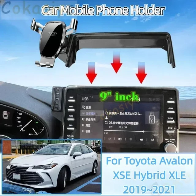 Auto Handy Halterung für Toyota Avalon XSE Hybrid XLE 2019 bis 2021 mit 9 Zoll Bildschirm für GPS und Navigation in Schwarz - Bild 1