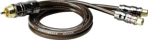 Sinuslive YX-1 Y-Cinchkabel braun mit 1x Cinch-Stecker und 2x Cinch-Buchse, Länge: 0,50 m - Bild 1
