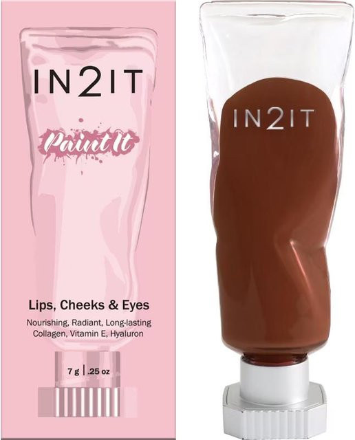 IN2IT Paint It Lippen Wangen und Augen Gel, Chestnut, 7 g - Bild 1