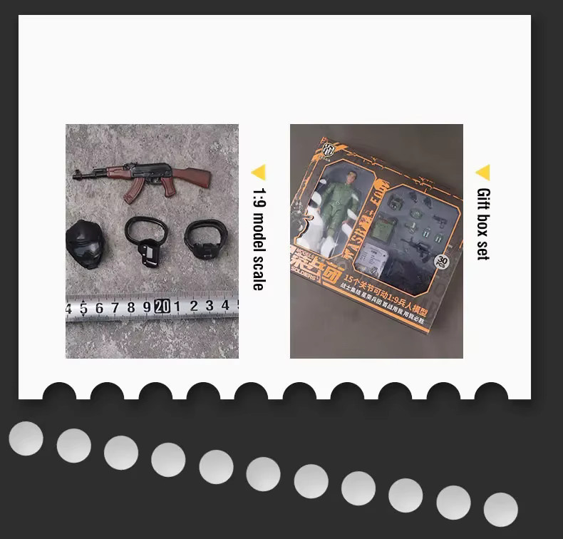 CONUSEA Armee Soldat Action Figur als buntes Militär Modell aus Kunststoff für Kinder und Sammler - Bild 4