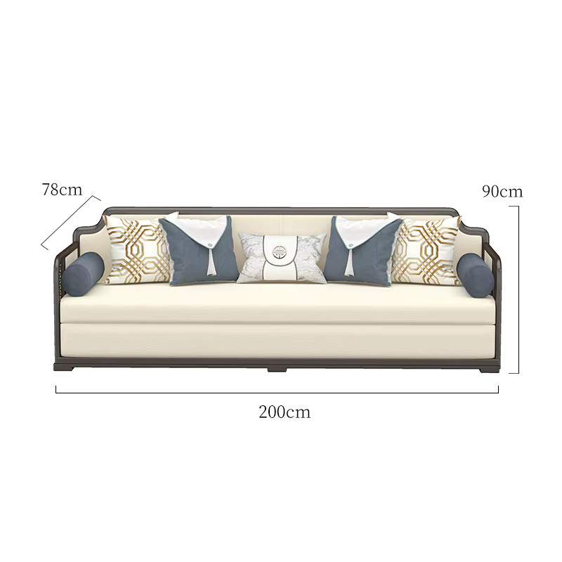 DUTRIEUX Modulare Wohnzimmer-Sofagarnitur aus Stoff in Beige mit passenden Kissen im minimalistischen nordischen Design - Bild 4