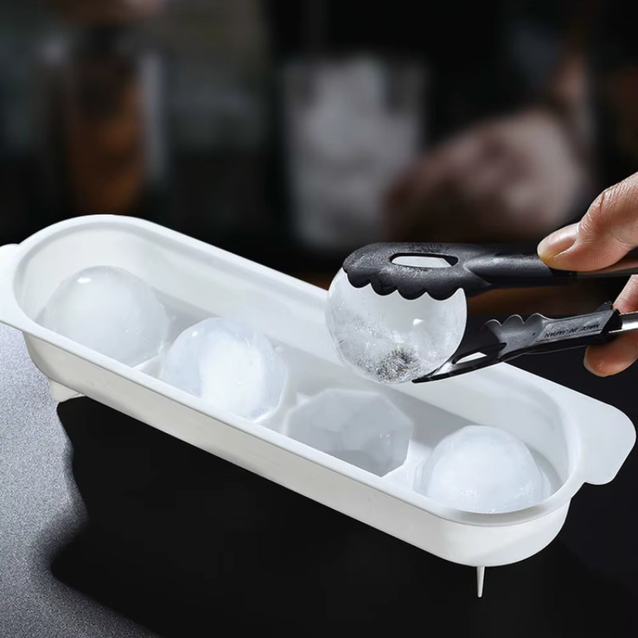 PGY Eiswürfelform für Whiskey und Cocktails, Ice Ball Maker aus Kunststoff, Durchmesser: 5 cm, Mehrfarbig - Bild 4