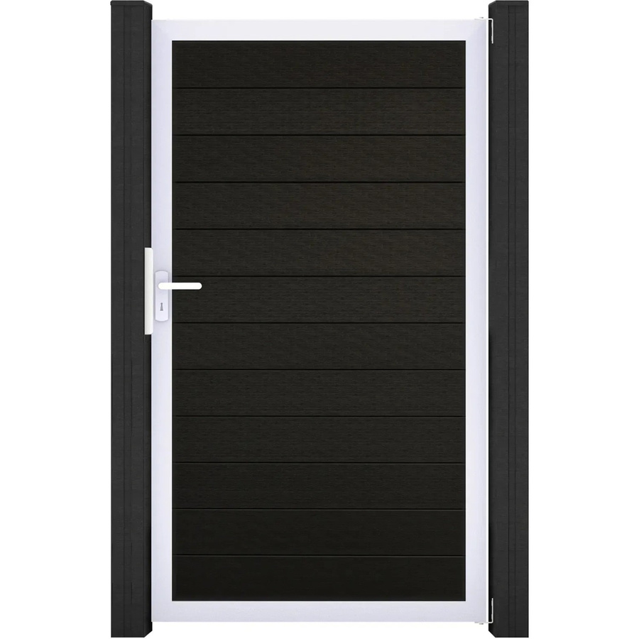 GroJa Solid Steckzauntor Bi-Color Schwarz Rahmen EV1, B/H: 100 x 180 cm - Bild 2