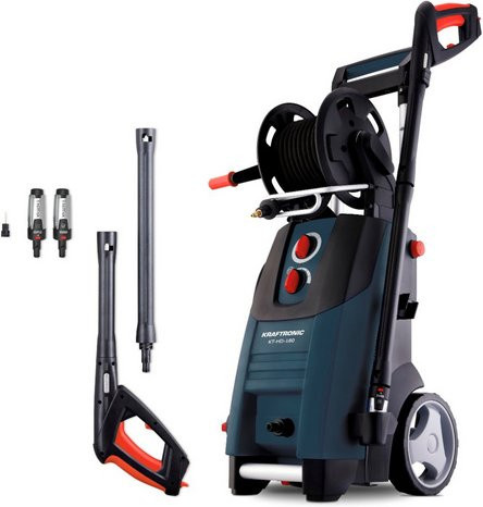 KRAFTRONIC Hochdruckreiniger KT-HD 180 in Blau mit 2900W und 180 bar Betriebsdruck - Bild 1