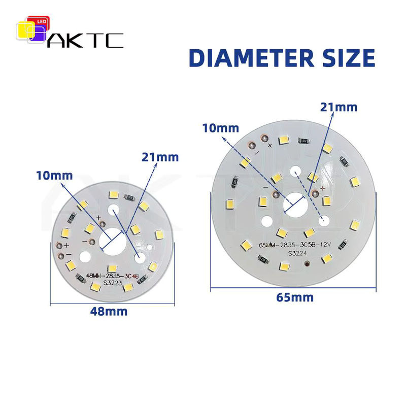 Ankatec LED Chip SMD2835 für Downlight, runde Aluminium Lichtperlen, DC 12V, Weiß - Bild 2