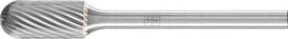 PFERD Hartmetall Frässtift Walzenrund WRC universal fein, Farbe: Silber, Durchmesser: 6 mm, Länge: 13 mm, Schaft-Durchmesser: 3 mm - Bild 1