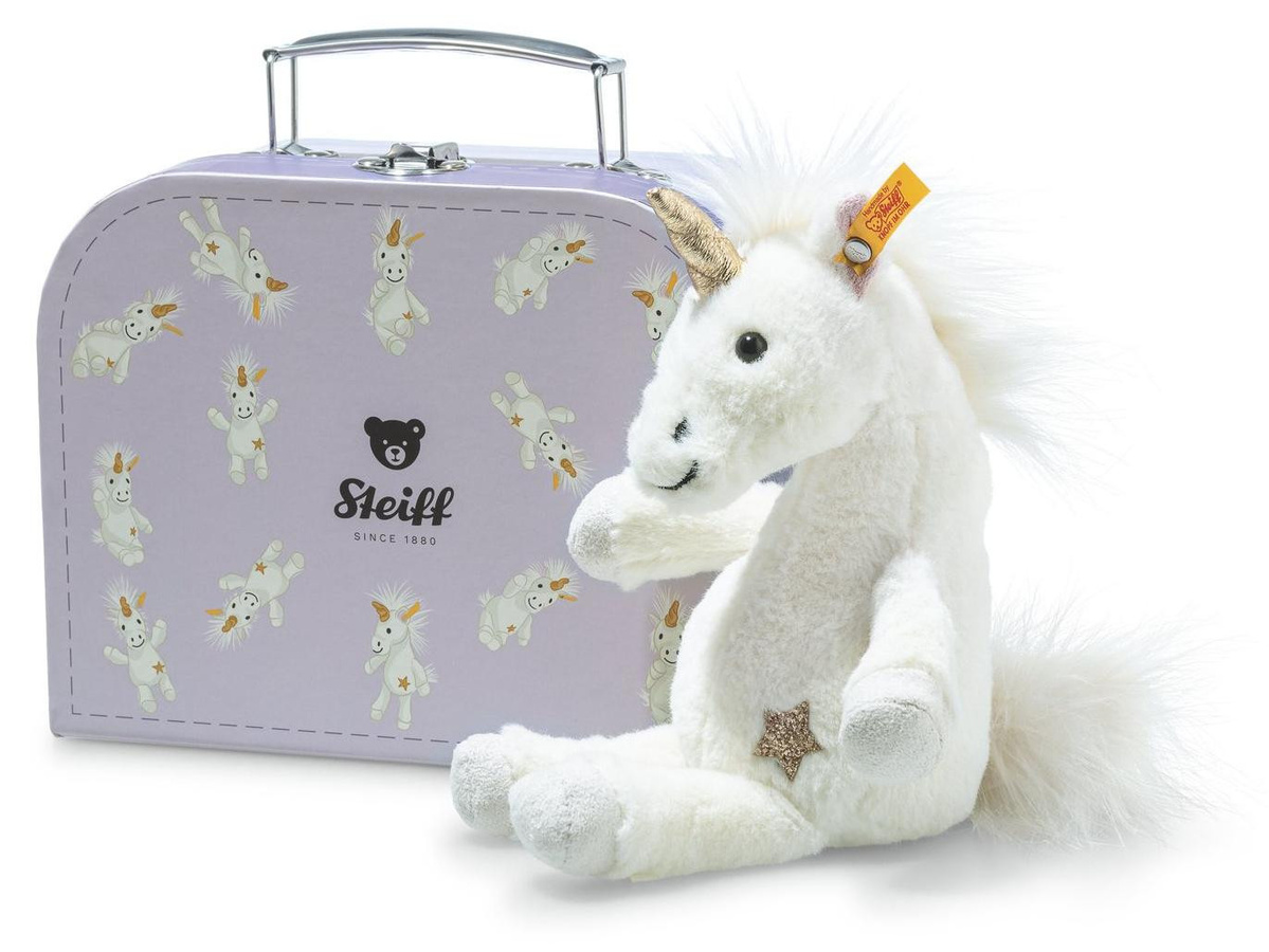 Steiff Soft Cuddly Friends Schlenker Einhorn Unica, Kuscheltier, Weiß - Bild 1