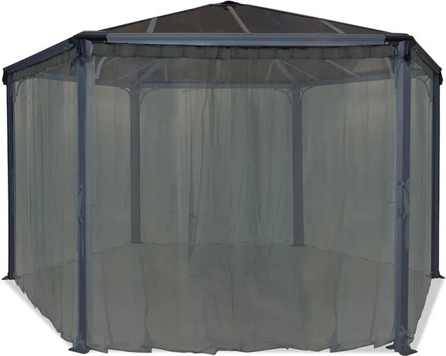 Palram Canopia Insektenschutz für Roma oder Milano Pavillon sechseckig in Anthrazit - Bild 1