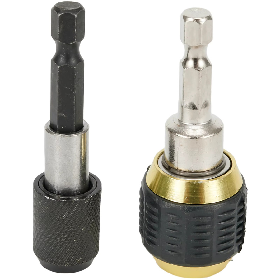 DAZZLEEX 2er Set Keyless Bohrfutter Adapter mit Sechskantschaft, Schwarz, Länge: 60 mm - Bild 2