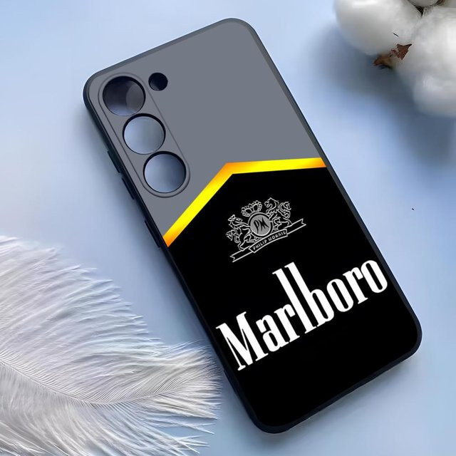 Handyhülle im Zigaretten-Design für Samsung Galaxy S25 Ultra, S24, S23, S22, S21, S20 Plus, A54, A53, A34, A25 aus Silikon in Schwarz - Bild 1
