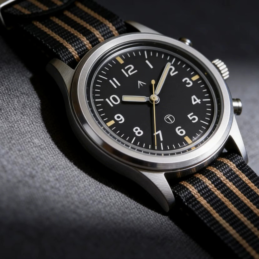 MILITREK Armbanduhr, Quarz, Edelstahl, 36 mm, Herren, Schwarz - Bild 2