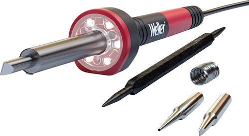 Weller WLIRK6023C Lötkolben-Set 60W mit LED-Beleuchtung, Konisch- und Meißelspitze, max. 427°C, Rot - Bild 1