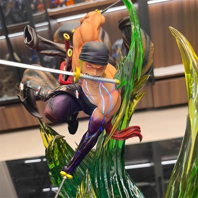 Bandai One Piece Roronoa Zoro, Anime Figur, 24cm, Leuchtende PVC-Statue - Bild 1