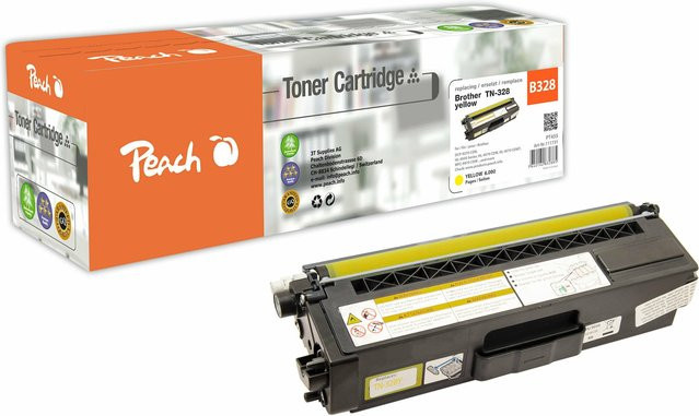 Peach B328 Y Toner XL Gelb für Brother DCP-9270 CDN, HL-4500, HL-4570 CDW und HL-4570 CDWT (wiederaufbereitet) - Bild 1