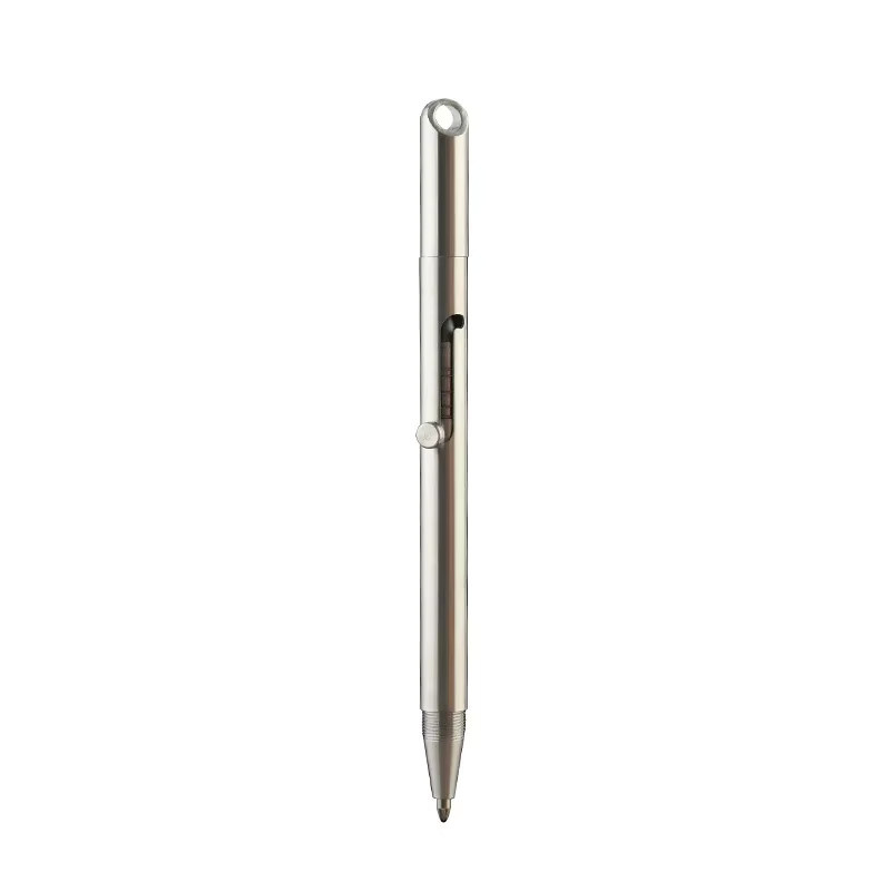 Tragbarer 2-in-1 Edelstahl-Stift als Schlüsselanhänger mit Radierbarem Bleistift in Silber - Bild 5