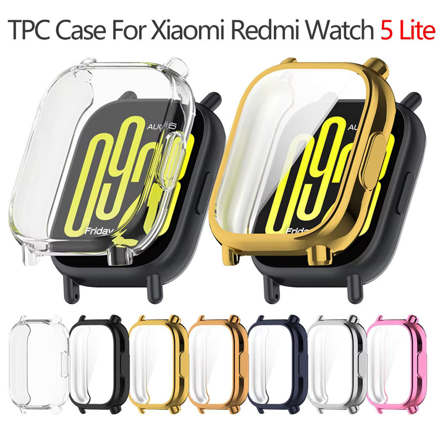 Xiaomi Redmi Watch 5 Lite TPU-Hülle, Schwarz, Transparent, Unisex - Bild 1