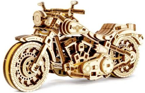Revell Tiny Adventures Cruiser V-Twin Motorradmodell Bausatz Holz Grau - Bild 1