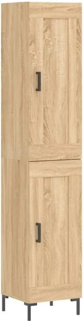 vidaXL Highboard Sonoma Eiche in Braun, B/T/H: 34,5 x 34 x 180 cm - Bild 1