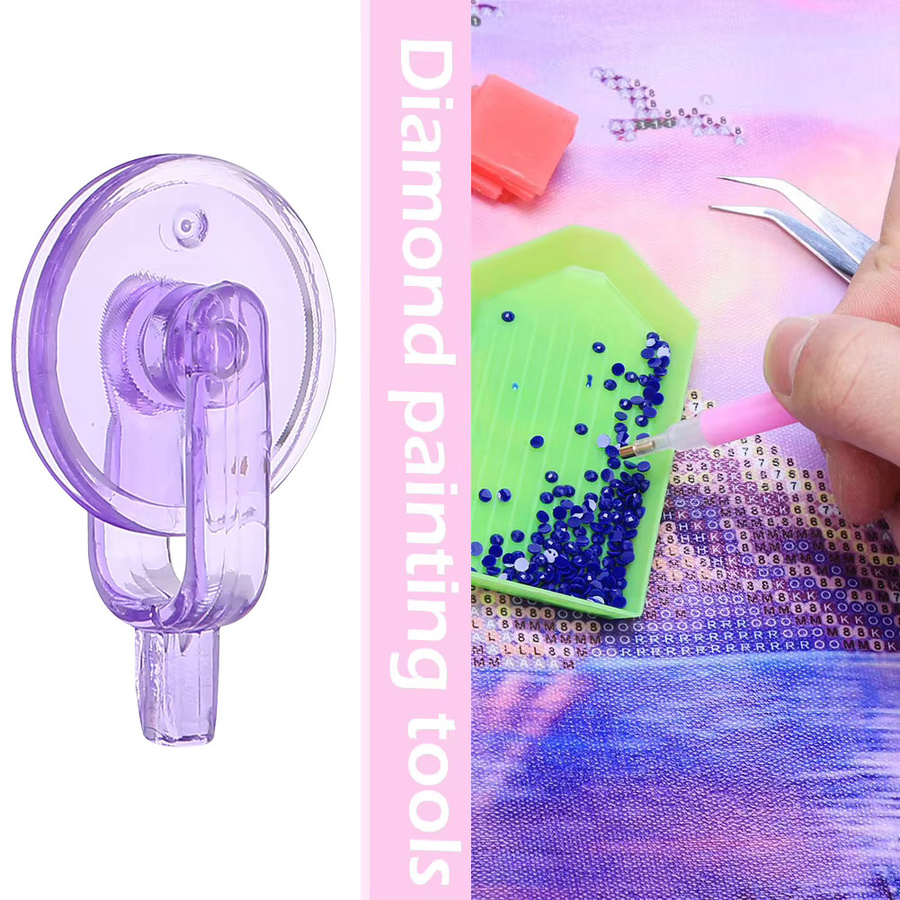 Diamond Painting Art Sticky Drill Dot Pen Set in Blau mit 5 Aufsätzen und Kleberton - Bild 2
