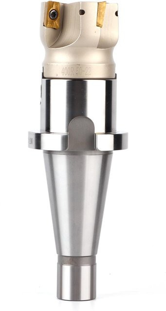 aimo NT40 FMB22 Spannzangenhalter BAP400R50224T Cutter mit 4 APMT1604 Fräseinsätzen in Silber - Bild 1