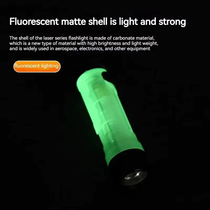 Heinast M02 Mini-Taschenlampe als transparenter Schlüsselanhänger mit LED-Licht und 10 Modi für Camping und Wandern - Bild 4