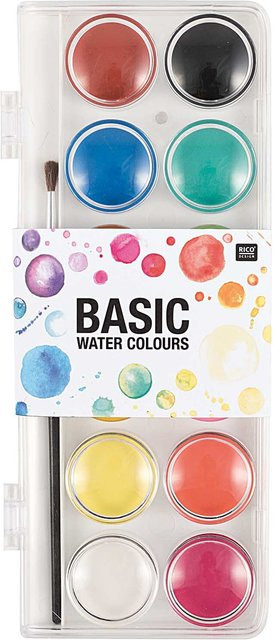 Rico Design Basic Water Colours Wasserfarbkasten Mehrfarbig - Bild 1