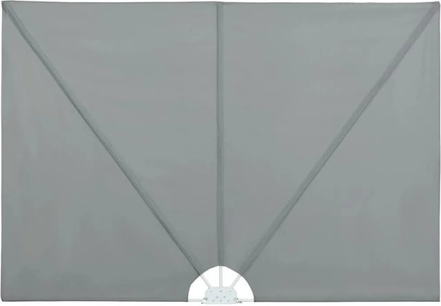 vidaXL Faltbarer Terrassen-Seitenfächer aus Polyester und Stahl in Grau B/H: 300 x 200 cm - Bild 1