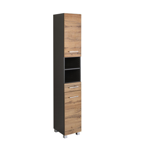 HELD MÖBEL Seitenschrank Paris in Eiche, Mehrfarbig, Breite: 30 cm, Höhe: 180 cm, Tiefe: 35 cm - Bild 3